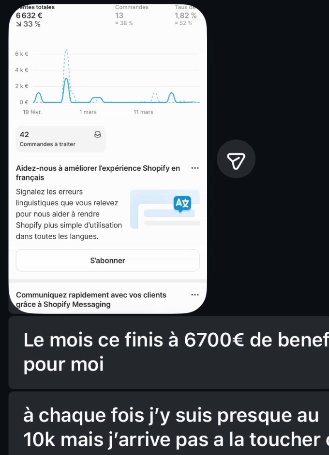 Résultat membre — 18 040€ en 4 mois